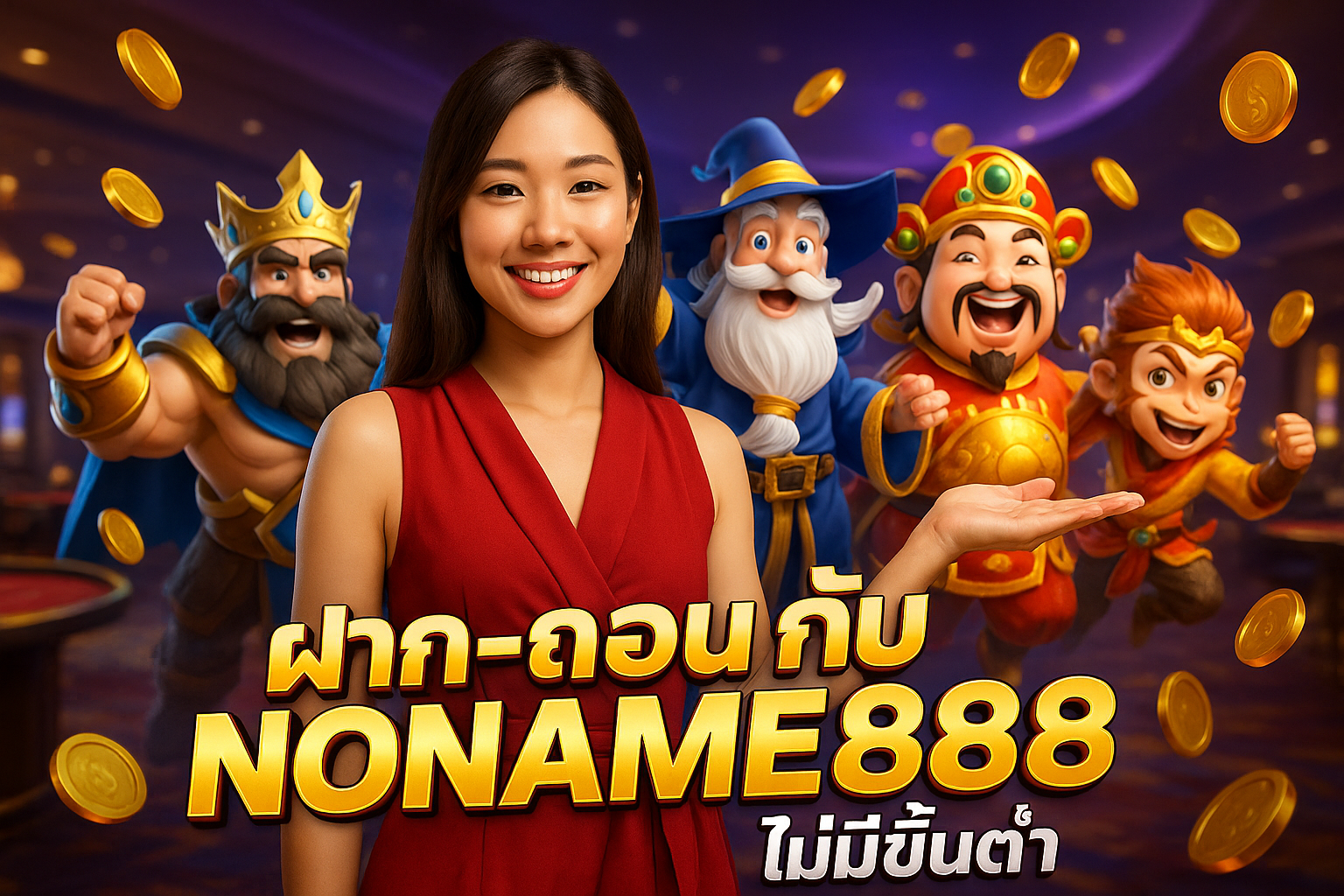 ฝาก-ถอนกับ NONAME888 ไม่มีขั้นต่ำ
