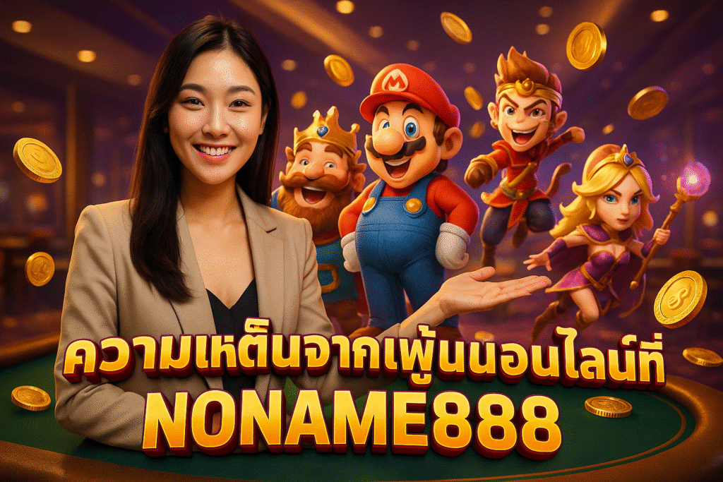 ความคิดเห็นจากผู้เล่นสล็อตออนไลน์ที่ NONAME888
